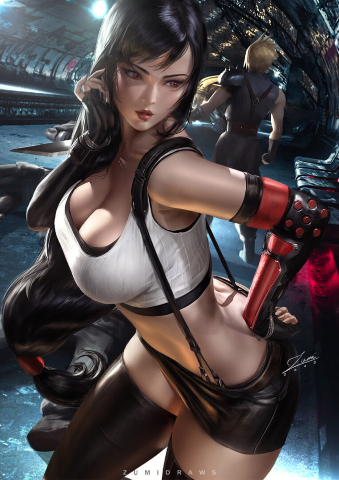 Tifa and Cloud – Zumi – Final Fantasy