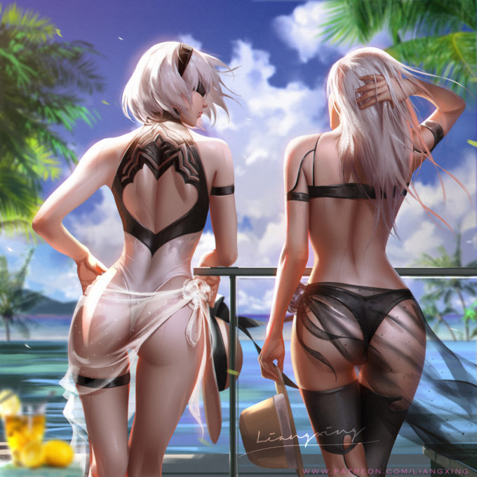 2A and 2B – Liang XIng – Nier Automata