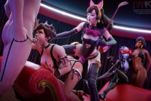 D.Va, Pharah, Tracer and Widowmaker - Firebox Studio - Overwatch