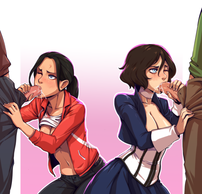 Zoey and Elizabeth – D-Rex – Left 4 Dead, Bioshock