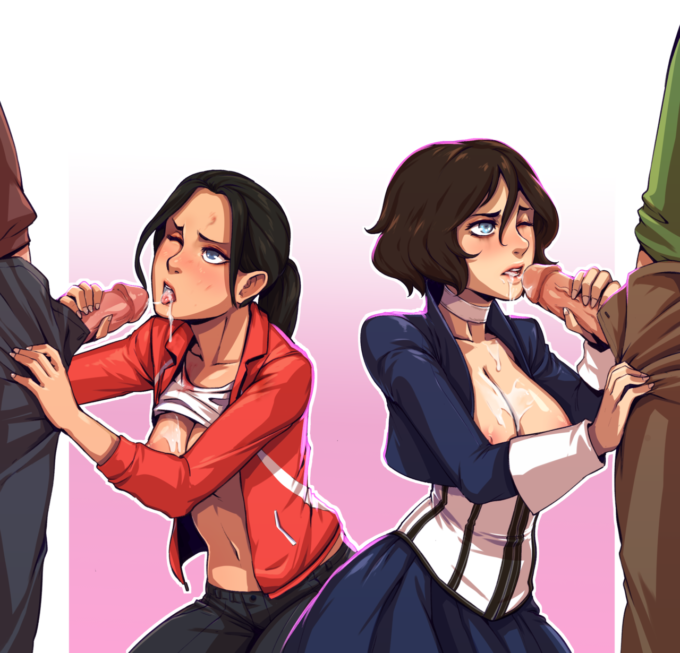 Zoey and Elizabeth – D-Rex – Left 4 Dead, Bioshock