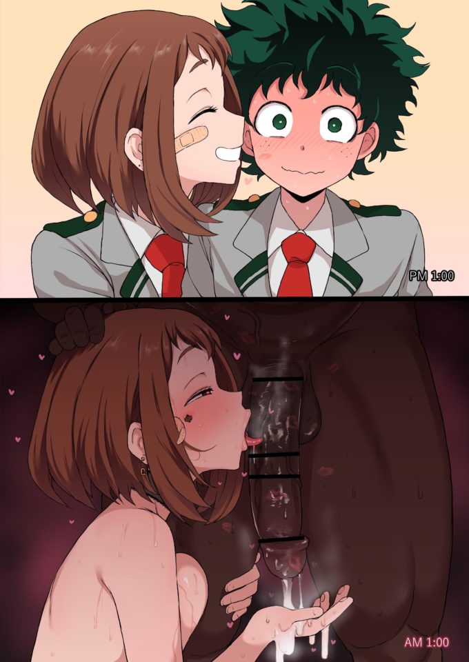 Izuku and Ochako – Terasu MC – My Hero Academia