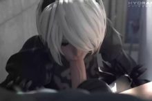 2B and 9S – hydrafxx – Nier Automata