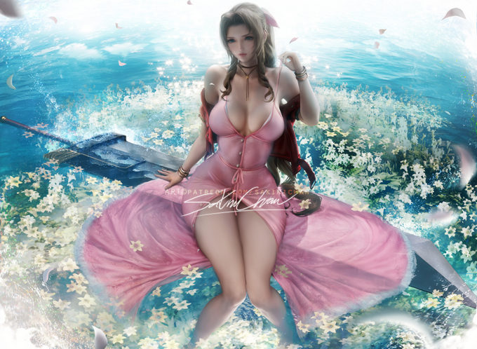 Aerith Gainsborough – Sakimichan – Final Fantasy VII