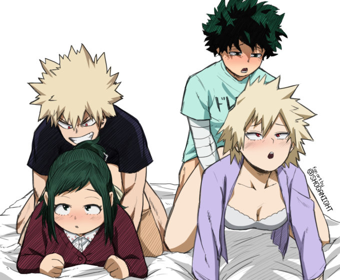 Inko, Izuku, Mitsuki and Katsuki – Shoganight – My Hero Academia