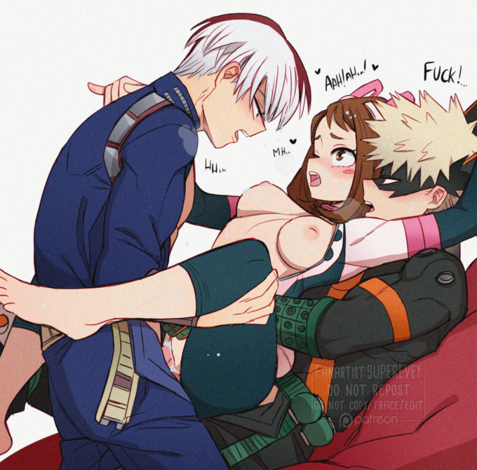 Katsuki, Ochako and Shouto – Superevey – My Hero Academia