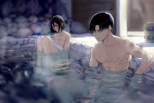 Levi and Mikasa - Invertoalbedo - Attack on Titan