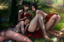 Azula, Mai and Ty Lee - Demonlorddante - Avatar