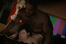 Barret Wallace and Tifa Lockhart - Blackjr - Final Fantasy VII