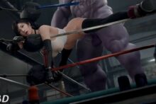 Tifa Lockhart and Thanos - X3D - Final Fantasy VII, Marvel