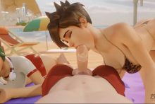 Kiriko and Tracer - Bewyx - Overwatch