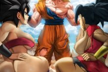 Son Goku, Caulifla and Kale - Elitenappa -Dragon Ball Super