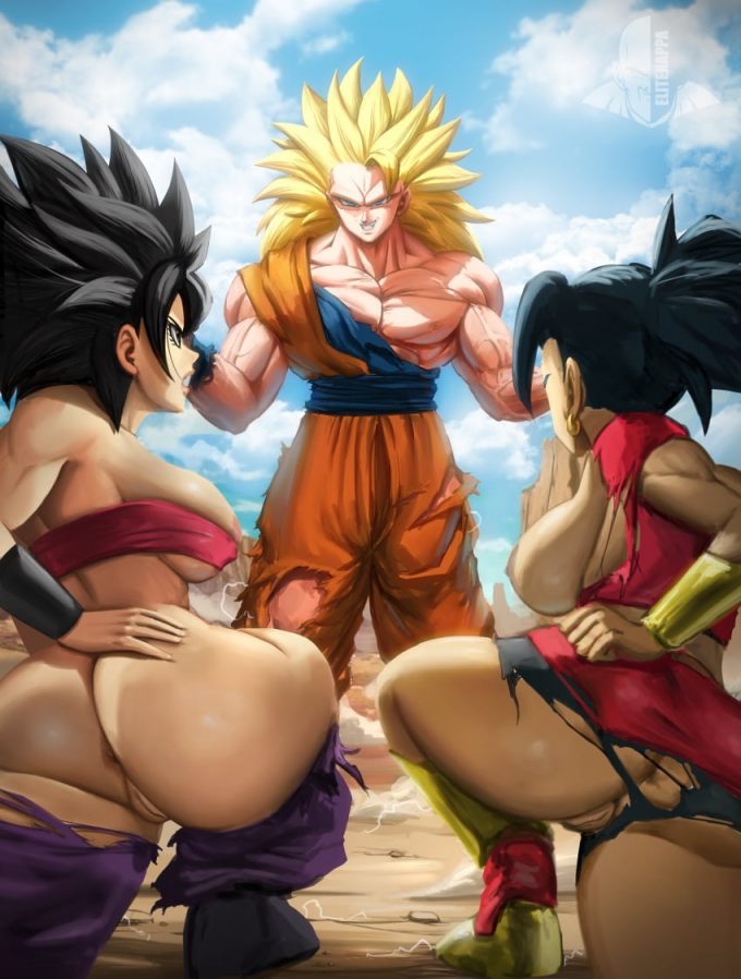 Son Goku, Caulifla and Kale – Elitenappa -Dragon Ball Super