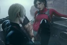 Leon S Kennedy and Ada Wong - Dtee3D - Resident Evil 2