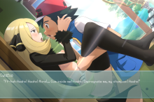 Ash Ketchum and Cynthia - Rigaeru - Pokemon