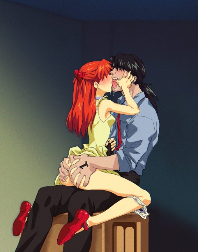 Asuka Langley Soryuu and Ryoji Kaji – Amondetauro – Neon Genesis Evangelion