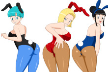 Bulma, Chi-chi and Android 18 - blackangel014 - Dragonball