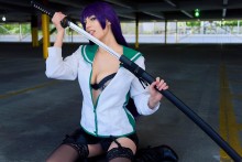 Busujima Saeko - Highschool of the Dead Hentai Cosplay