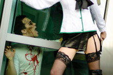 Busujima Saeko - Highschool of the Dead Hentai Cosplay