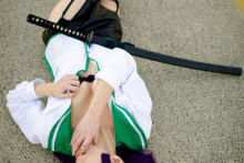 Busujima Saeko - Highschool of the Dead Hentai Cosplay