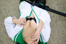 Busujima Saeko - Highschool of the Dead Hentai Cosplay