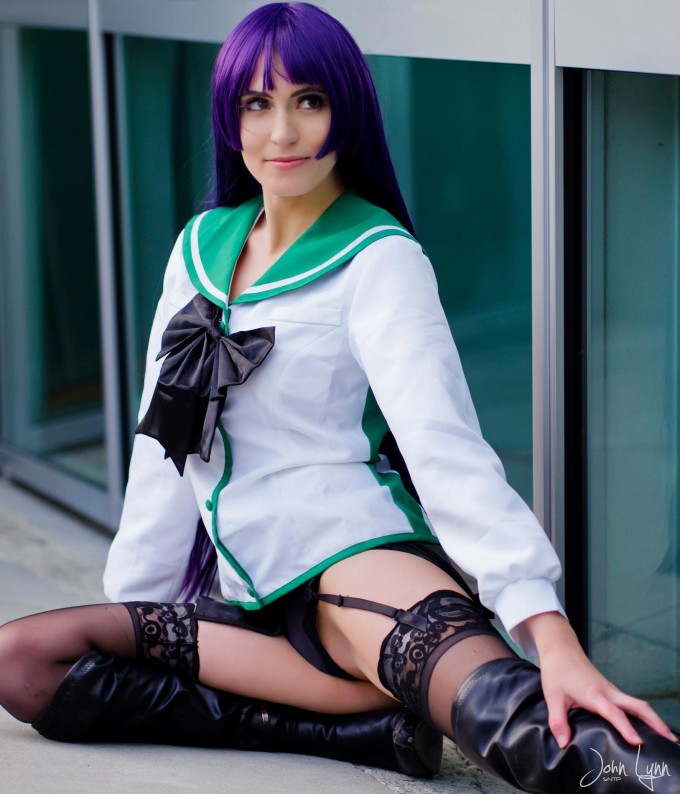 Busujima Saeko – Highschool of the Dead Hentai Cosplay