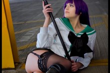 Busujima Saeko - Highschool of the Dead Hentai Cosplay