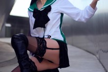 Busujima Saeko - Highschool of the Dead Hentai Cosplay