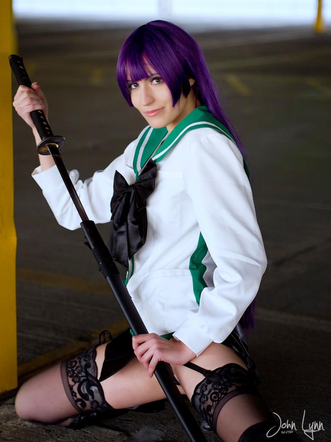 Busujima Saeko – Highschool of the Dead Hentai Cosplay