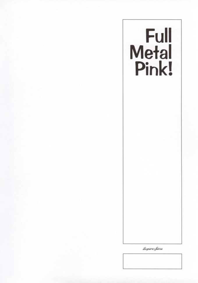 Full Metal Pink 1 – Full Metal Panic English Hentai Doujin