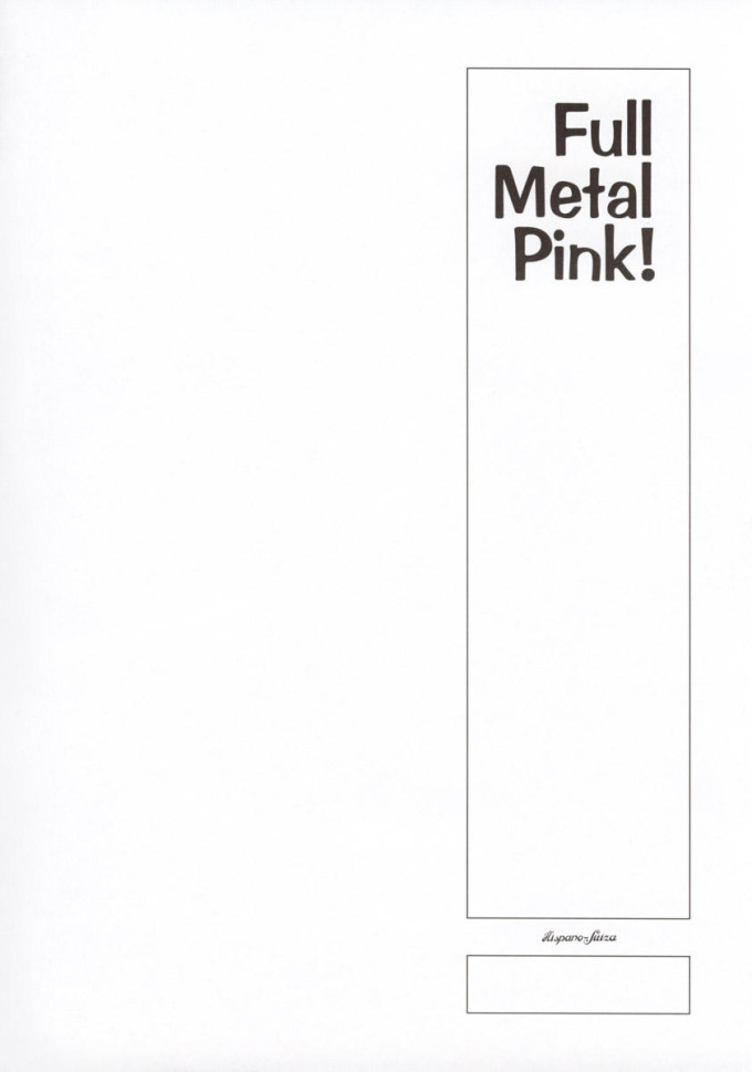 Full Metal Pink 1 – Full Metal Panic English Hentai Doujin