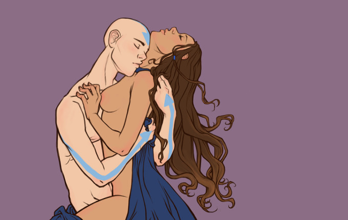 Katara and Aang – queenofthecute – Avatar