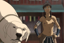 Korra and Naga - Avatar