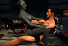 Liara T’Soni and Shepard – Mass Effect