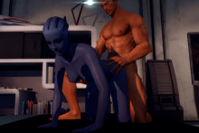 Liara T’Soni and Shepard – Mass Effect