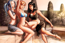 Nami, Nico Robin and Nefertari Vivi – Poulpe44 – One Piece