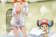 Nami and Tony Tony Chopper - One Piece Hentai Image