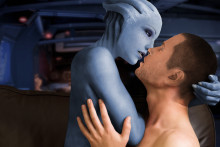 Shepard and Liara T’Soni – Rendereffect Dan – Mass Effect