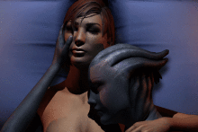 Shepard and Liara T’Soni – mallyxable – Mass Effect